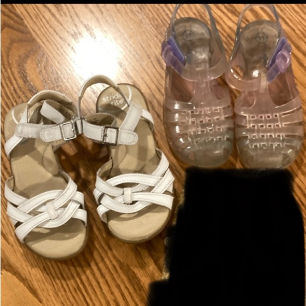 Stride Rite and Cat & Jack multi colored jelly sandals